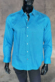 JOHN LENNON Mens Newhaven Shirt - Turquoise, MENS SHIRTS, JOHN LENNON, Elwood 101