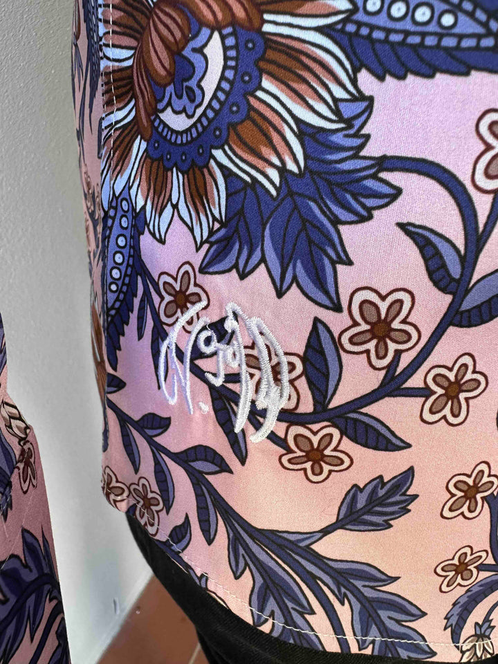 JOHN LENNON Mens Cradley Long Sleeve Paisley Shirt in Pink, MENS SHIRTS, JOHN LENNON, Elwood 101