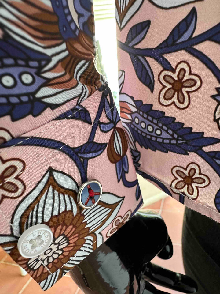 JOHN LENNON Mens Cradley Long Sleeve Paisley Shirt in Pink, MENS SHIRTS, JOHN LENNON, Elwood 101