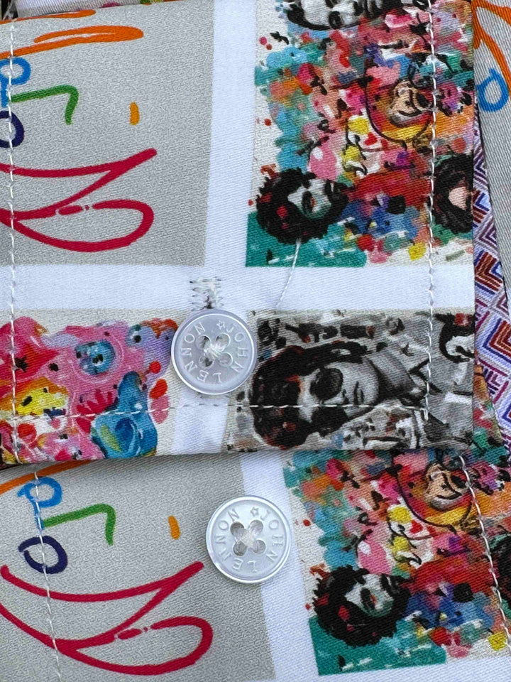 JOHN LENNON Mens Dewsbury Long Sleeve Shirt in Multi Print, MENS SHIRTS, JOHN LENNON, Elwood 101