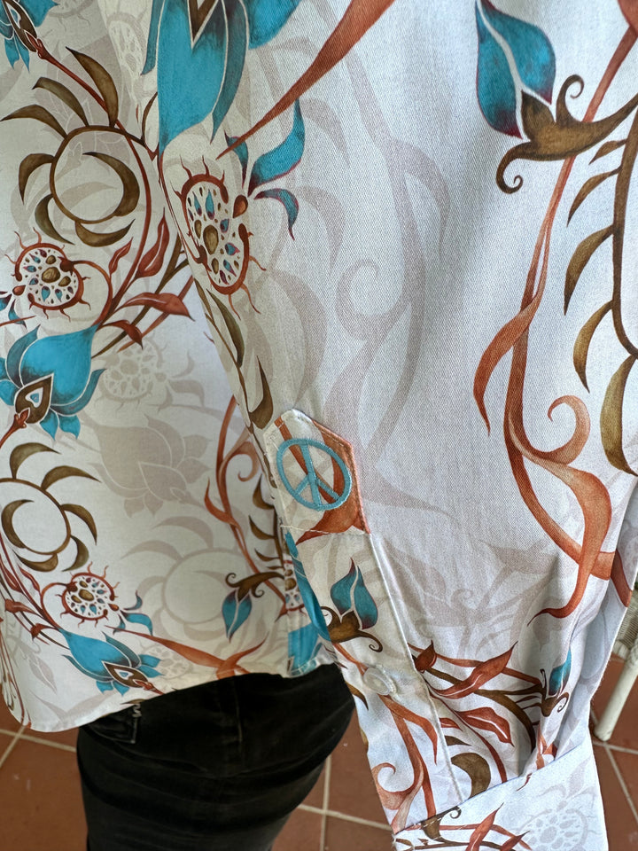 JOHN LENNON Mens Eldon Long Sleeve Shirt in Ecru, MENS SHIRTS, JOHN LENNON, Elwood 101