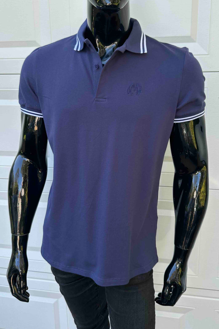 JOHN LENNON Mens Liam Polo Shirt in Navy, MENS SHIRTS, JOHN LENNON, Elwood 101