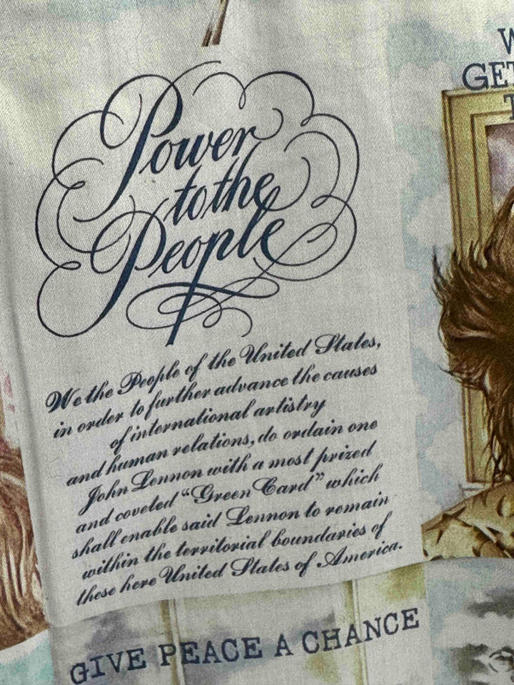 JOHN LENNON Mens Mind Games Long Sleeve Shirt in Putty, MENS SHIRTS, JOHN LENNON, Elwood 101