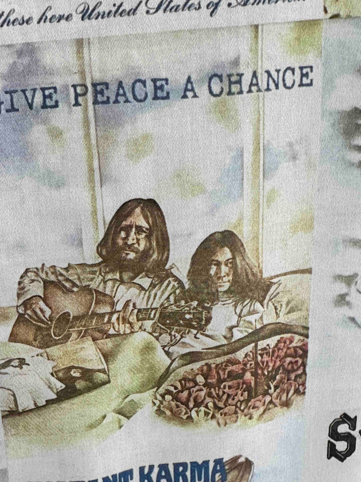 JOHN LENNON Mens Mind Games Long Sleeve Shirt in Putty, MENS SHIRTS, JOHN LENNON, Elwood 101