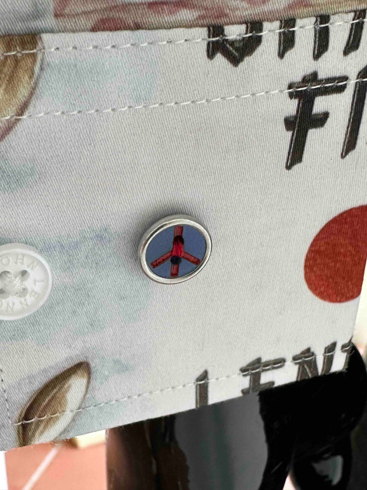 JOHN LENNON Mens Mind Games Long Sleeve Shirt in Putty, MENS SHIRTS, JOHN LENNON, Elwood 101