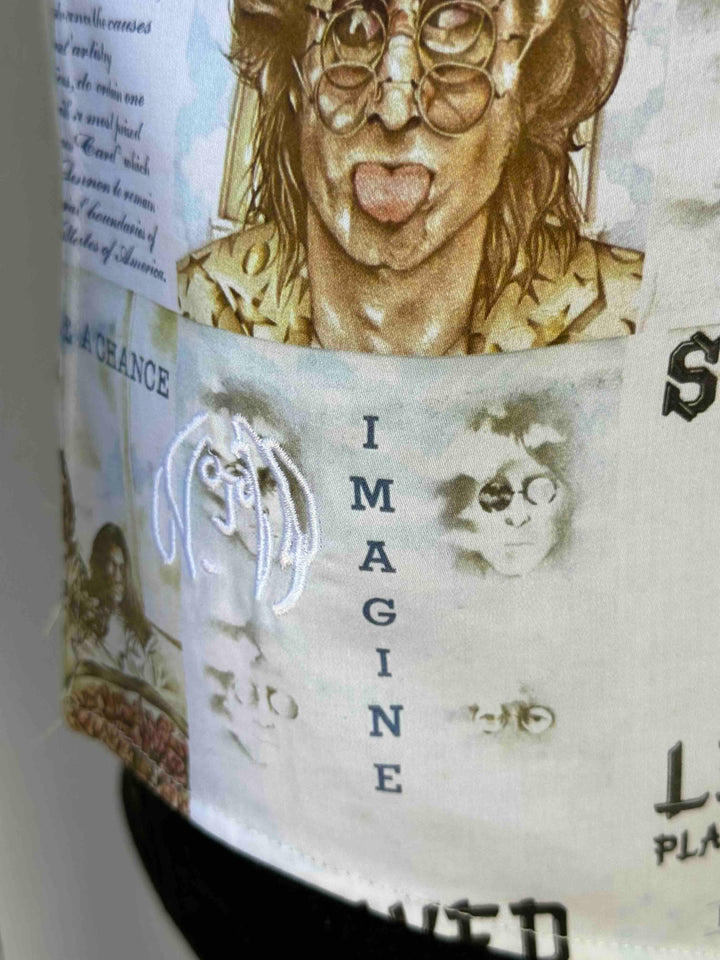 JOHN LENNON Mens Mind Games Long Sleeve Shirt in Putty, MENS SHIRTS, JOHN LENNON, Elwood 101