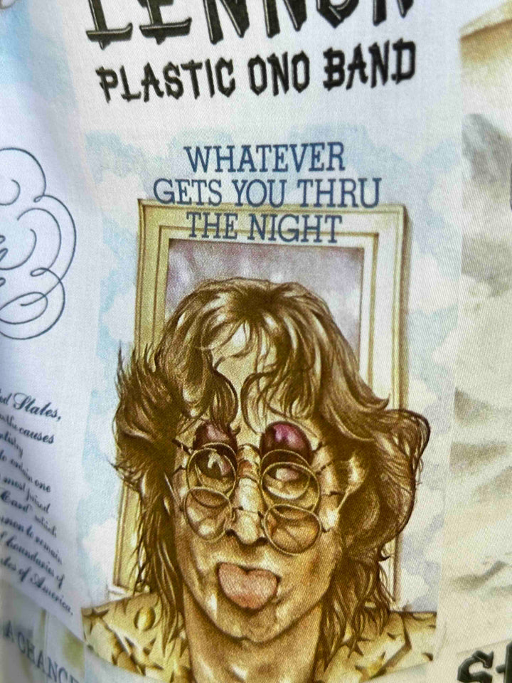 JOHN LENNON Mens Mind Games Long Sleeve Shirt in Putty, MENS SHIRTS, JOHN LENNON, Elwood 101