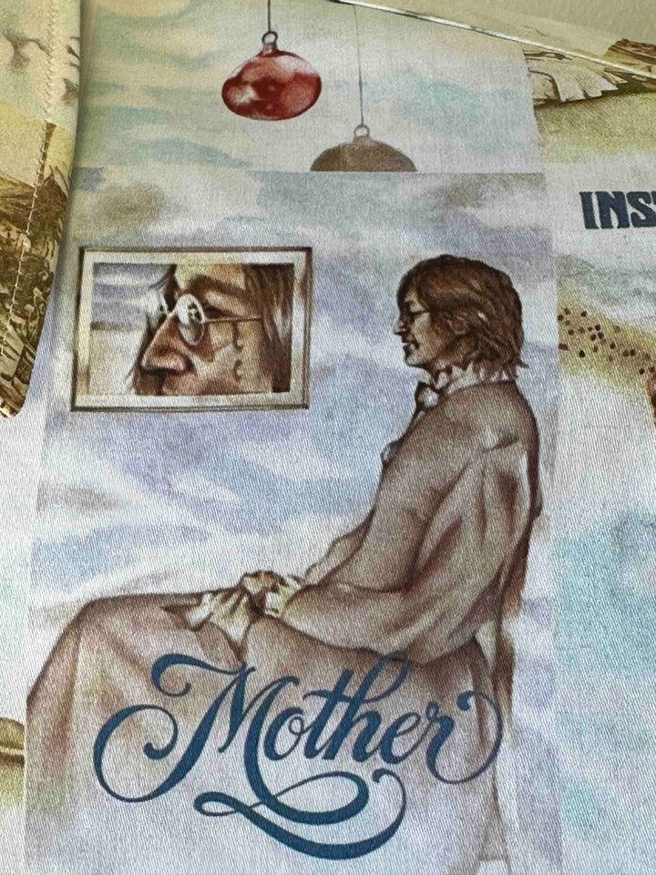 JOHN LENNON Mens Mind Games Long Sleeve Shirt in Putty, MENS SHIRTS, JOHN LENNON, Elwood 101