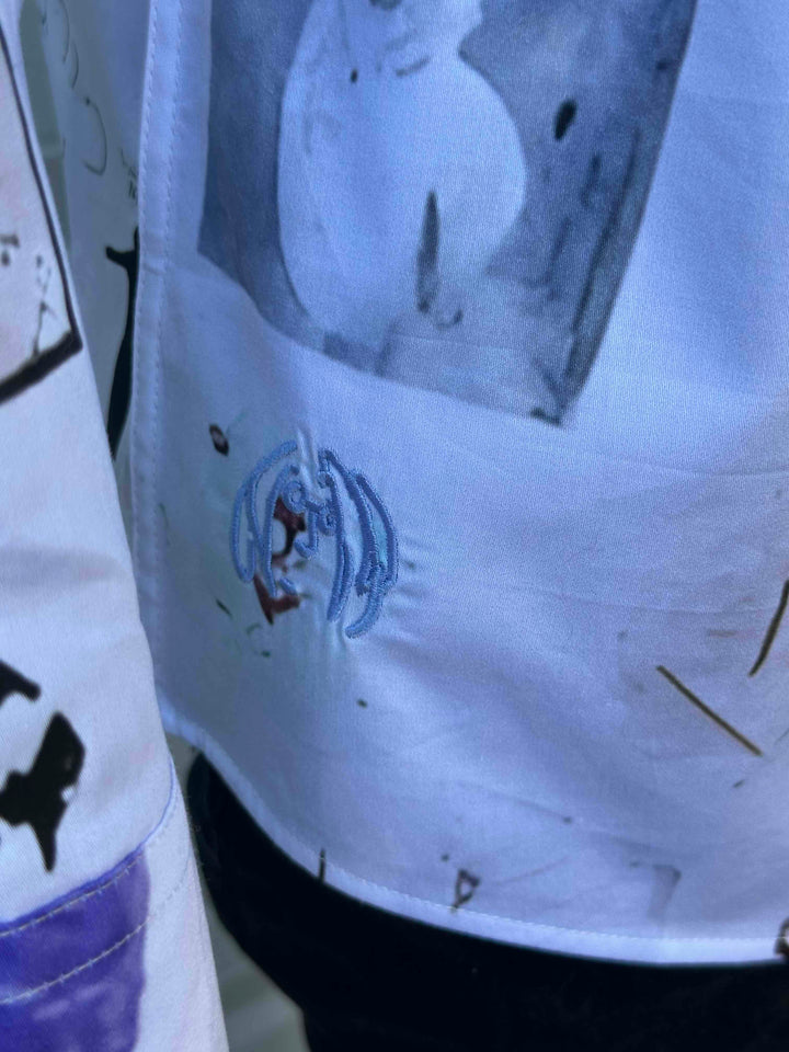 JOHN LENNON Mens Newark Long Sleeve Shirt in White, MENS SHIRTS, JOHN LENNON, Elwood 101