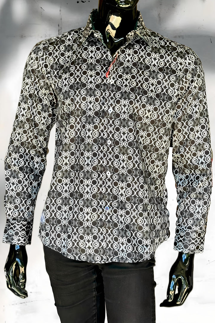 JOHN LENNON Mens Sutton Bridge Long Sleeve Shirt - Black, MENS SHIRTS, JOHN LENNON, Elwood 101