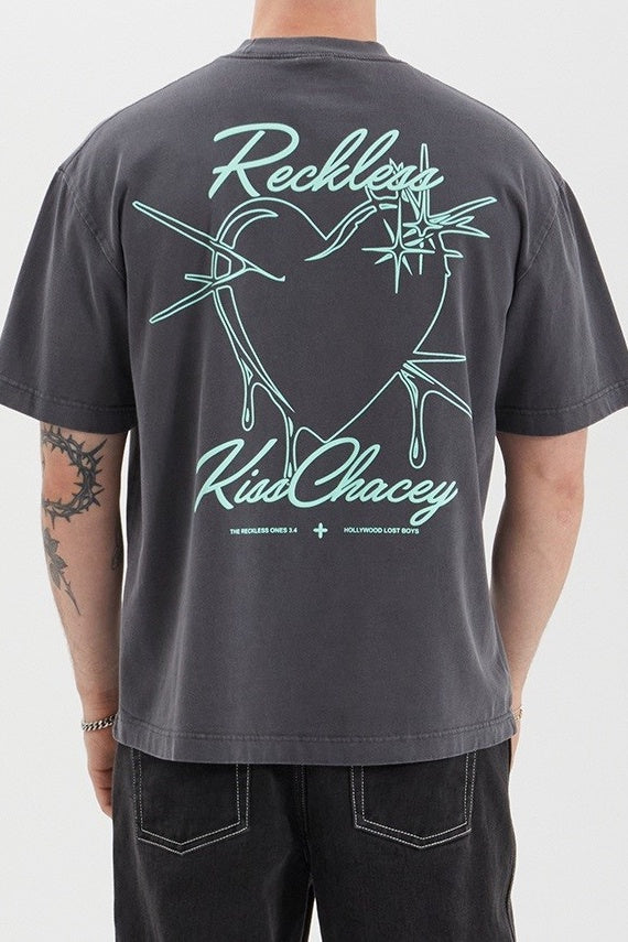 KISS CHACEY Mens Sartell Street Tee Shirt - Pigment Asphalt, MENS TEE SHIRTS, KISS CHACEY, Elwood 101