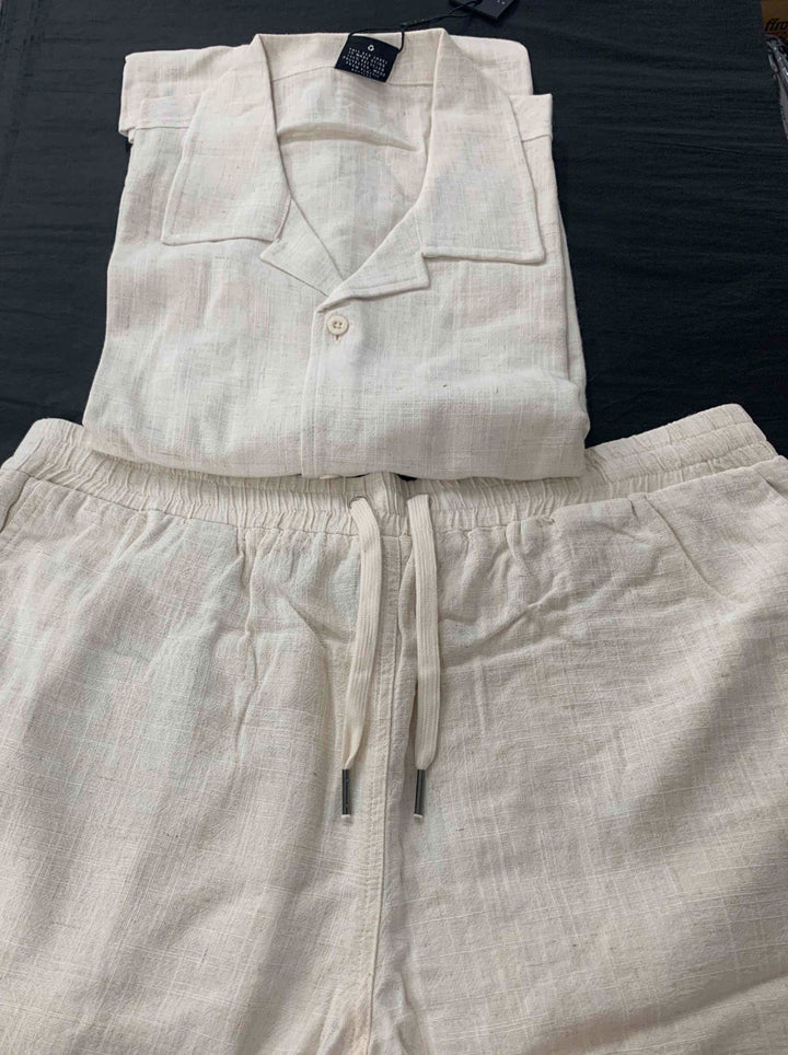 KISS CHACEY Mens Positano Linen Short - Pigment Oatmeal, MENS SHORTS, KISS CHACEY, Elwood 101