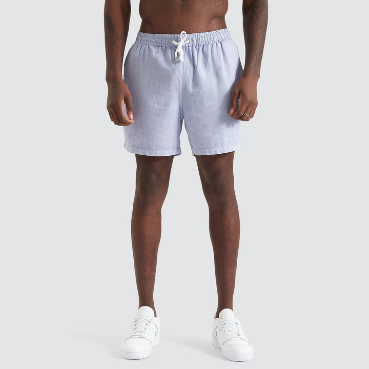 KISS CHACEY Mens Positano Linen Short - Pigment Cosmic Sky, MENS SHORTS, KISS CHACEY, Elwood 101