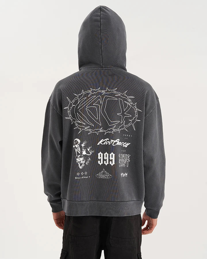 KISS CHACEY Mens Riftborne Heavy Hoodie - Pigment Asphalt, MENS HOODIES, KISS CHACEY, Elwood 101