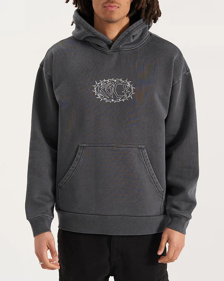 KISS CHACEY Mens Riftborne Heavy Hoodie - Pigment Asphalt, MENS HOODIES, KISS CHACEY, Elwood 101