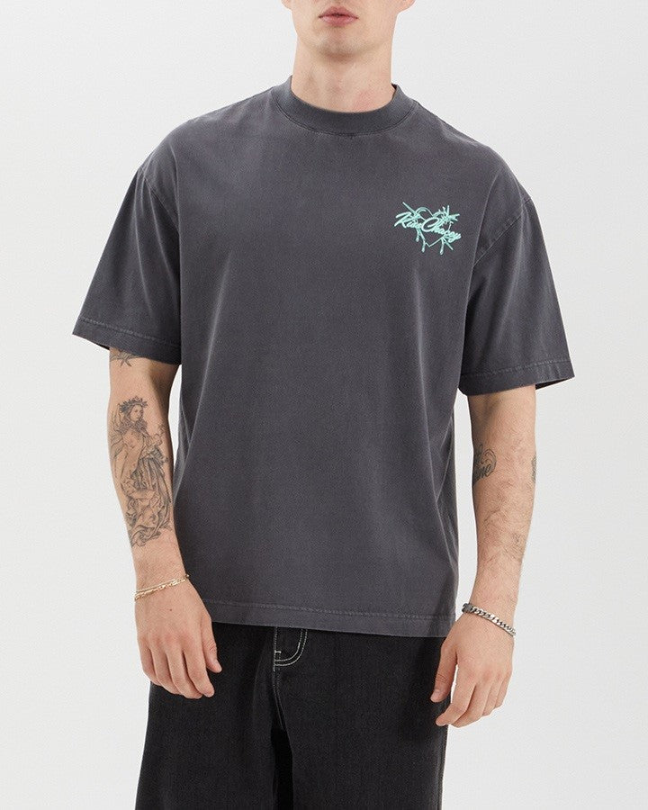 KISS CHACEY Mens Sartell Street Tee Shirt - Pigment Asphalt, MENS TEE SHIRTS, KISS CHACEY, Elwood 101