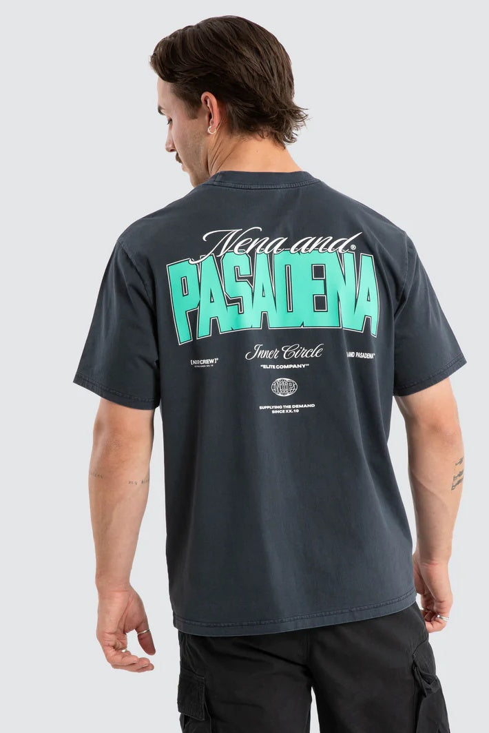 NENA & PASADENA Mens Distance Classic Tee in Pigment Vulcan