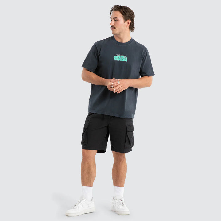 NENA & PASADENA Mens Distance Classic Tee in Pigment Vulcan