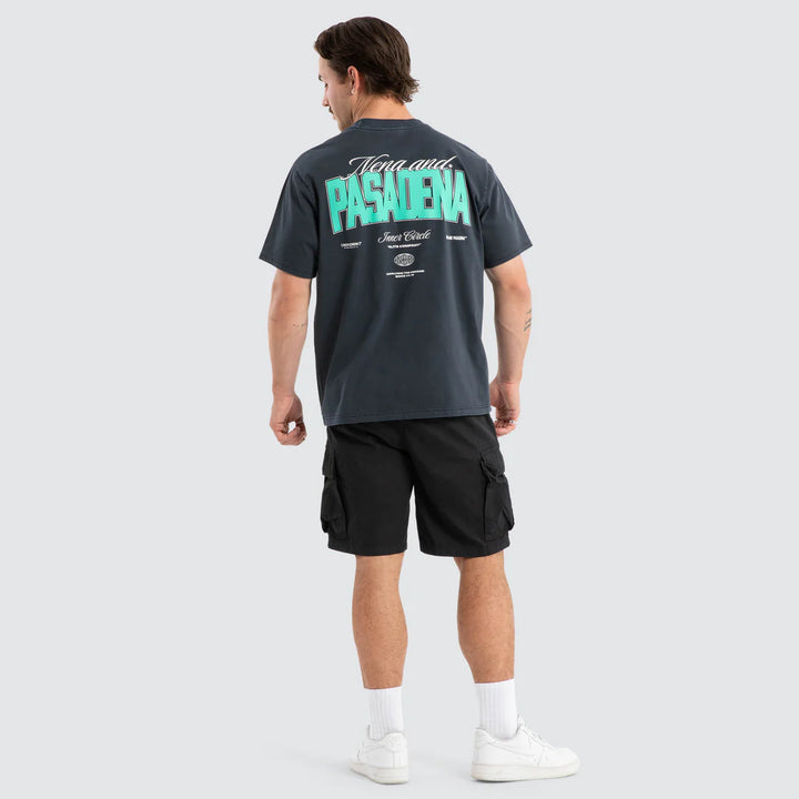 NENA & PASADENA Mens Distance Classic Tee in Pigment Vulcan