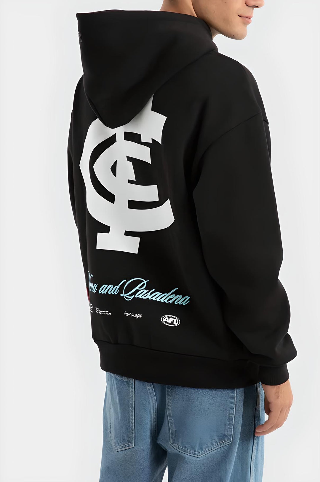 NXP x AFL Carlton Blues Season Hoodie - Jet Black, MENS HOODIES, NENA PASADENA, Elwood 101