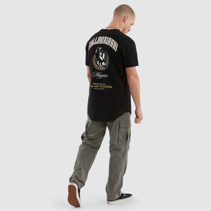 NXP x AFL Collingwood Magpies Legend Tee Jet Black, MENS TEE SHIRTS, NENA PASADENA, Elwood 101