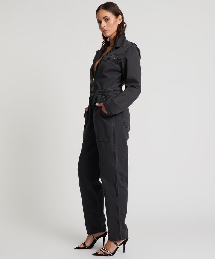 ONE TEASPOON Womens Black Olivia Overall, WOMENS JUMPSUITS & OVERALLS, OneTeaspoon, Elwood 101