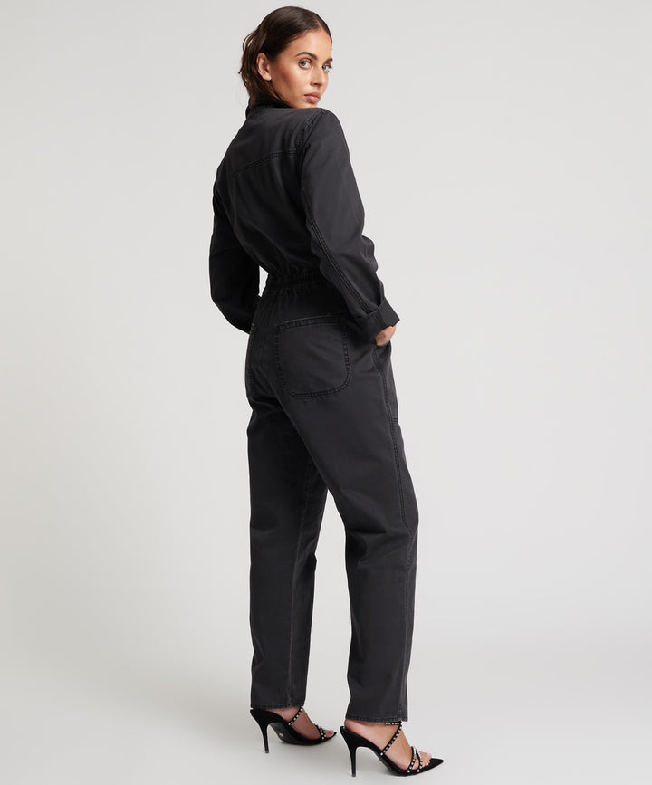 ONE TEASPOON Womens Black Olivia Overall, WOMENS JUMPSUITS & OVERALLS, OneTeaspoon, Elwood 101