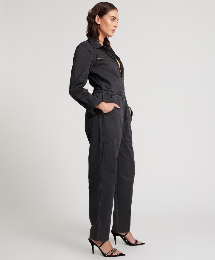 ONE TEASPOON Womens Black Olivia Overall, WOMENS JUMPSUITS & OVERALLS, OneTeaspoon, Elwood 101