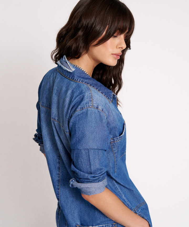 ONE TEASPOON Womens Bay Blue Prophecy Jumpsuit, WOMENS PLAYSUITS & ROMPERS, OneTeaspoon, Elwood 101