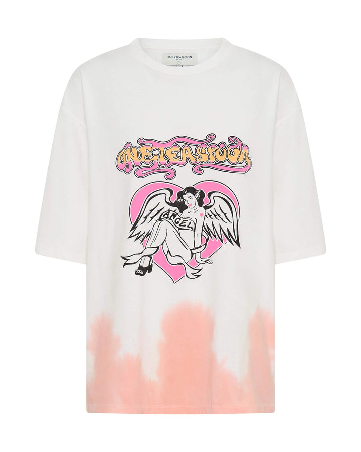 ONE TEASPOON Womens Angel Dip Dye Kobe Tee - Cream, WOMENS TEES & TANKS, OneTeaspoon, Elwood 101