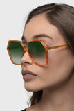 OTRA EYEWEAR Virgo Sunglasses - Gold / Green, SUNGLASSES UNISEX, OTRA EYEWEAR, Elwood 101