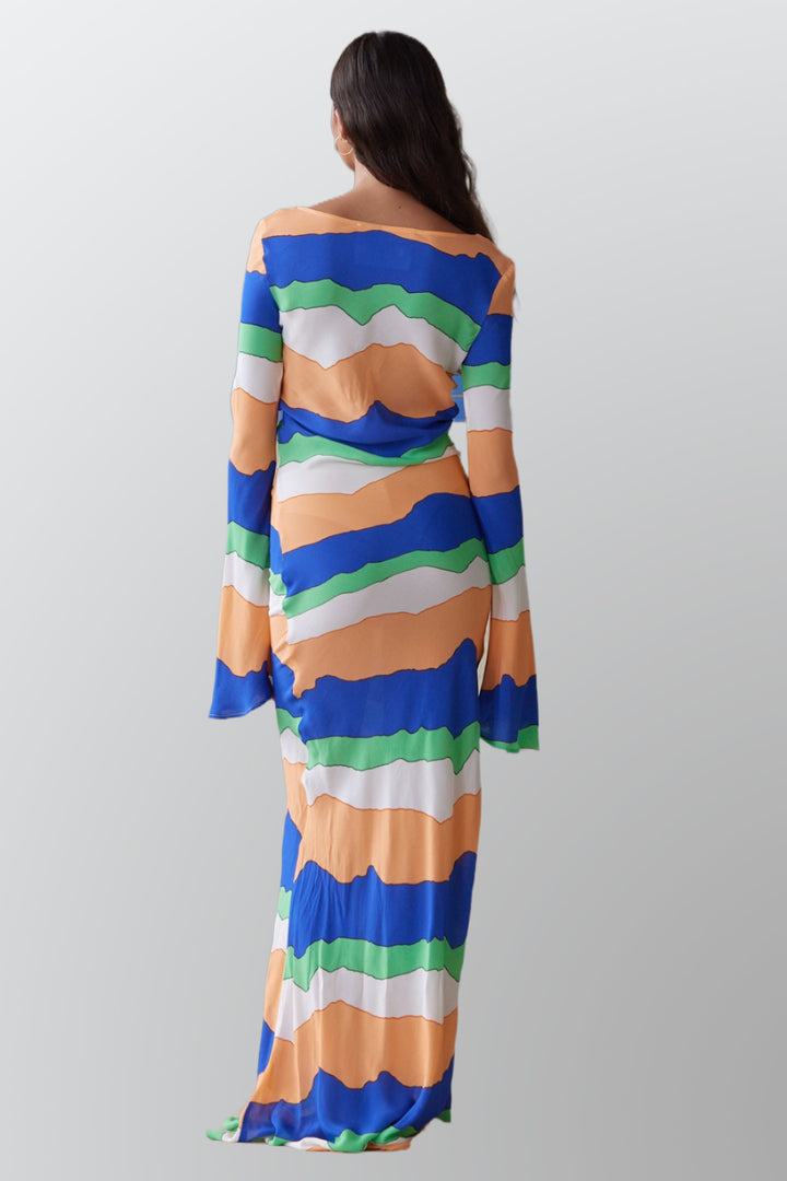 PIPPA Womens Wini Dress - Blue Ziggy, WOMENS DRESSES, PIPPA, Elwood 101