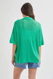 ROLLAS Womens Milan Short Sleeve Knit Shirt - Grass, WOMENS TOPS & SHIRTS, ROLLAS, Elwood 101