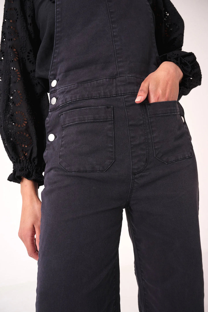 ROLLAS Womens Sailor Overall - Washed Black, WOMENS JUMPSUITS & OVERALLS, ROLLAS, Elwood 101