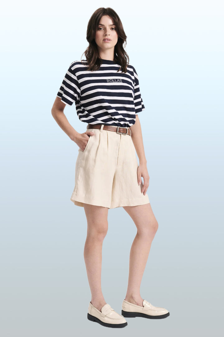 ROLLAS Womens Horizon Linen Short - Biscuit, WOMENS SHORTS, ROLLAS, Elwood 101