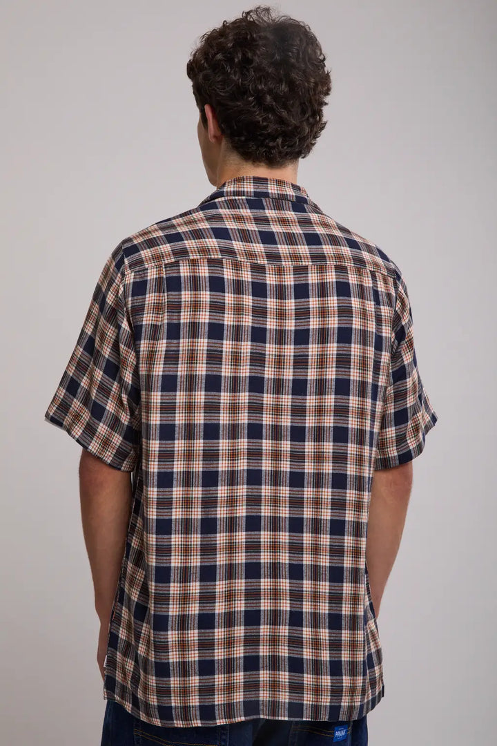 ROLLAS Mens Bowler Check Weave Short Sleeve Shirt - Multi, MENS SHIRTS, ROLLAS, Elwood 101