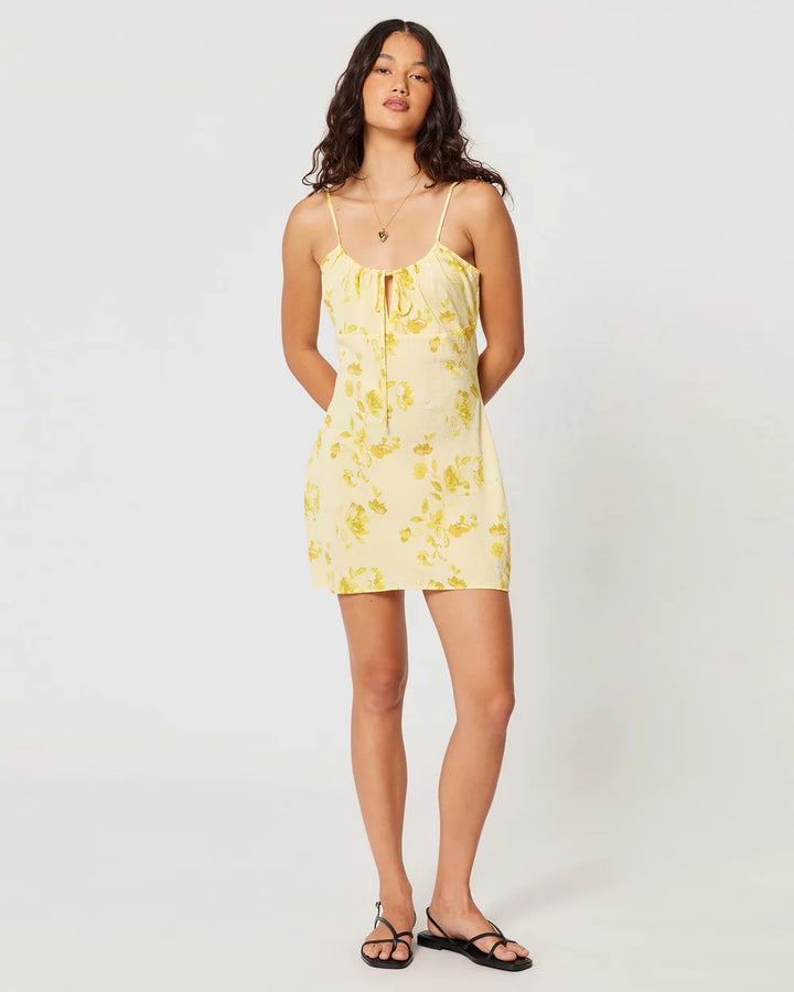 ROLLAS Womens Georgie Mini Dress - Limoncello Daydream, WOMENS DRESSES, ROLLAS, Elwood 101