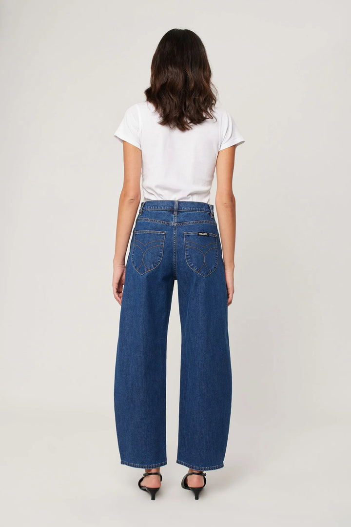 ROLLAS Womens Gigi Barrel Jeans - Forever Blue, WOMENS DENIM, ROLLAS, Elwood 101