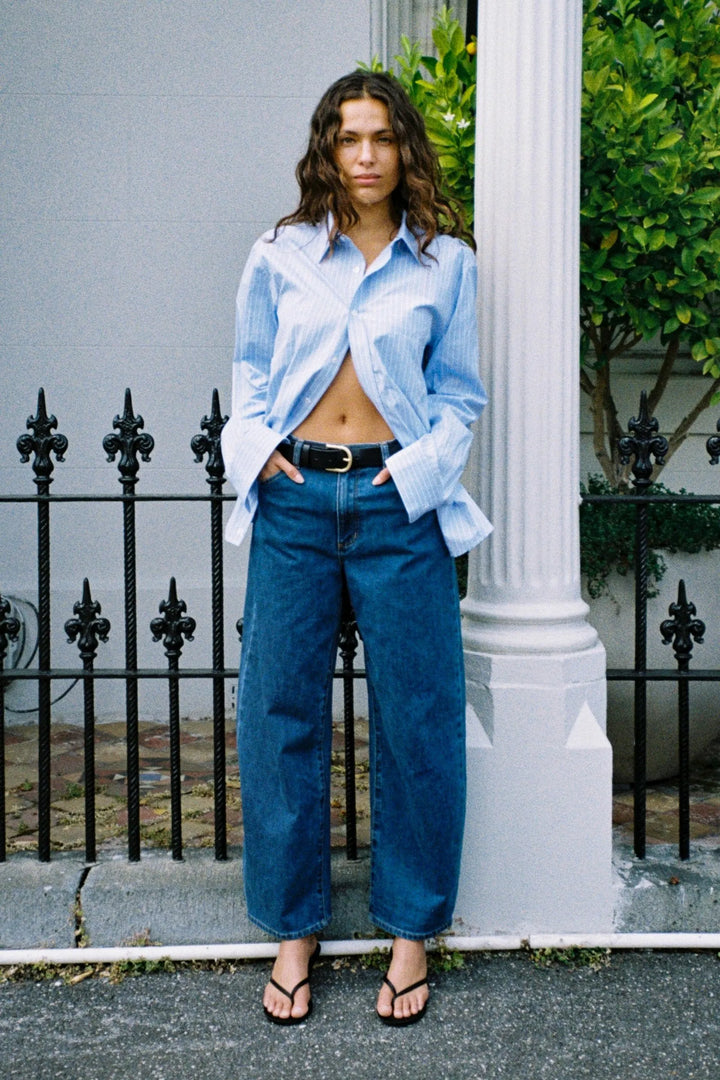 ROLLAS Womens Gigi Barrel Jeans - Forever Blue, WOMENS DENIM, ROLLAS, Elwood 101