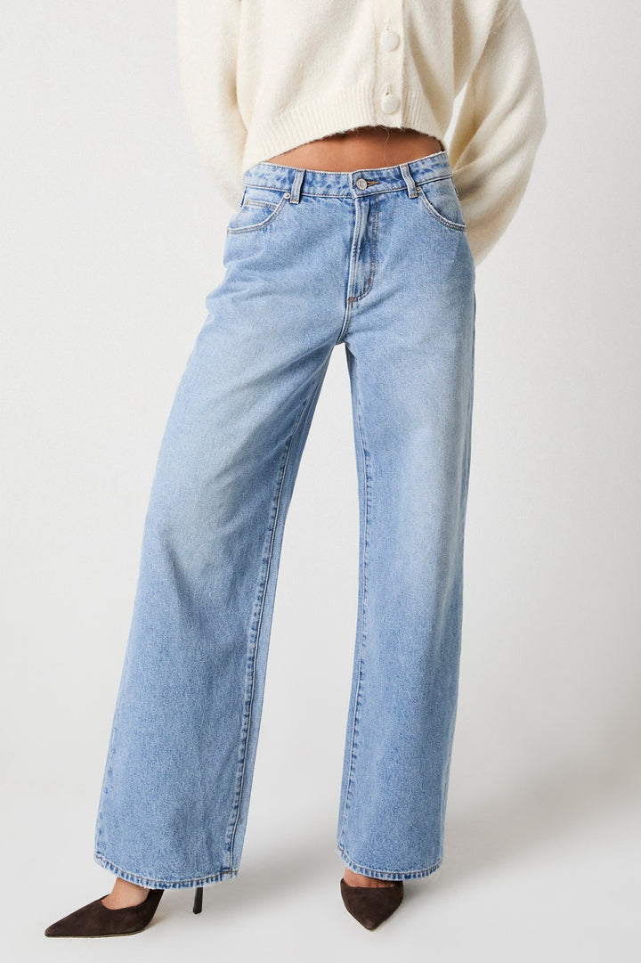 ROLLAS Womens Kate Baggy 90s Blue - Vintage Blue, WOMENS DENIM, ROLLAS, Elwood 101