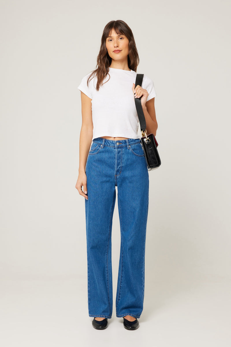 ROLLAS : Stevie Relaxed Jean In Brad Blue