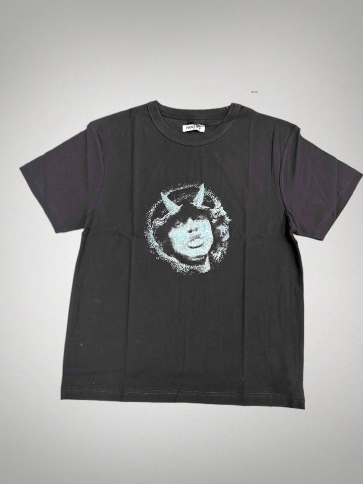 ROLLAS x ACDC Mens Highway Devil Tee - Washed Black, MENS TEE SHIRTS, ROLLAS, Elwood 101