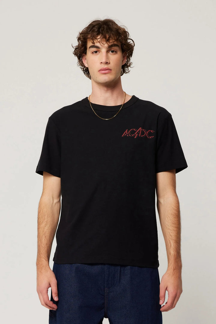 ROLLAS x ACDC Mens Lightning Logo Tee - Black, MENS TEE SHIRTS, ROLLAS, Elwood 101
