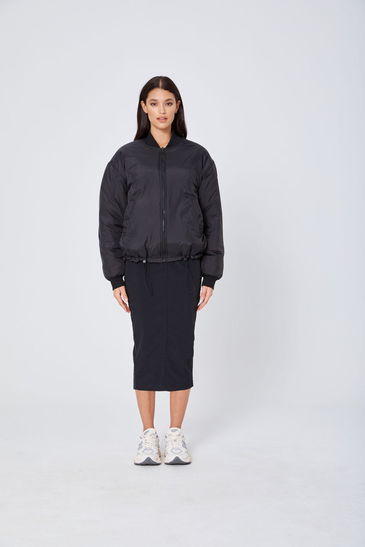 Pre Order ROZALIA x ATOIR Womens The Bomber Jacket Black, WOMENS COATS & JACKETS, APPAREL BY ROZALIA, Elwood 101