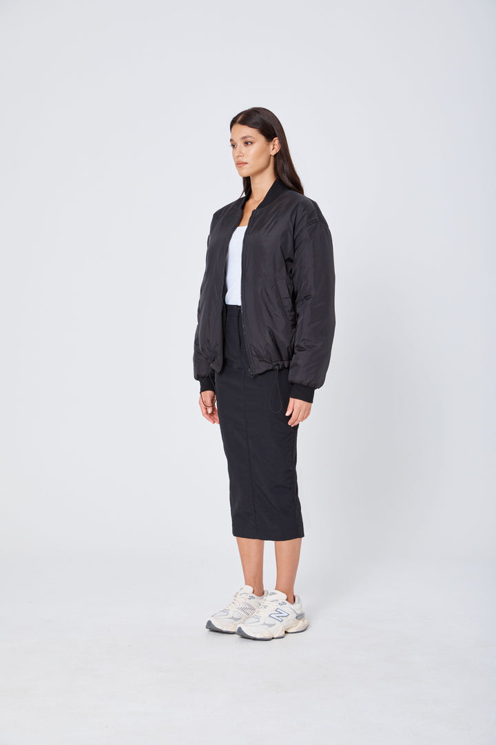 Pre Order ROZALIA x ATOIR Womens The Bomber Jacket Black, WOMENS COATS & JACKETS, APPAREL BY ROZALIA, Elwood 101