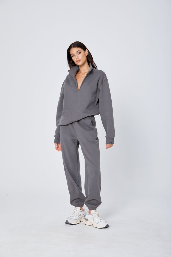 ROZALIA x ATOIR Womens The Collar Jumper Stone, WOMENS KNITS & SWEATERS, APPAREL BY ROZALIA, Elwood 101