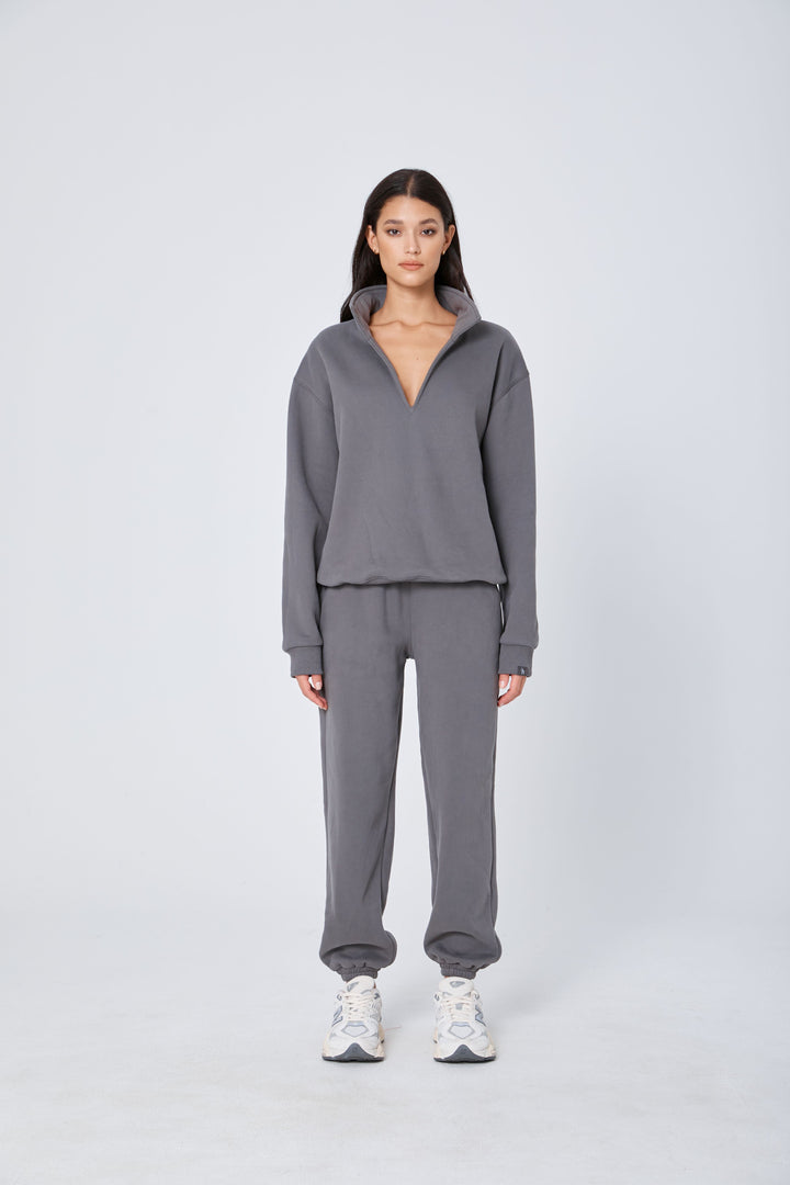 ROZALIA x ATOIR Womens The Collar Jumper Stone, WOMENS KNITS & SWEATERS, APPAREL BY ROZALIA, Elwood 101