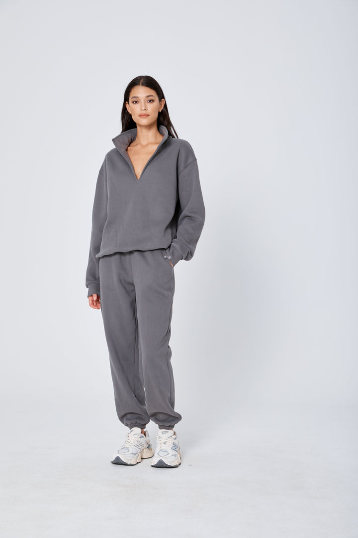 ROZALIA x ATOIR Womens The Collar Jumper Stone, WOMENS KNITS & SWEATERS, APPAREL BY ROZALIA, Elwood 101