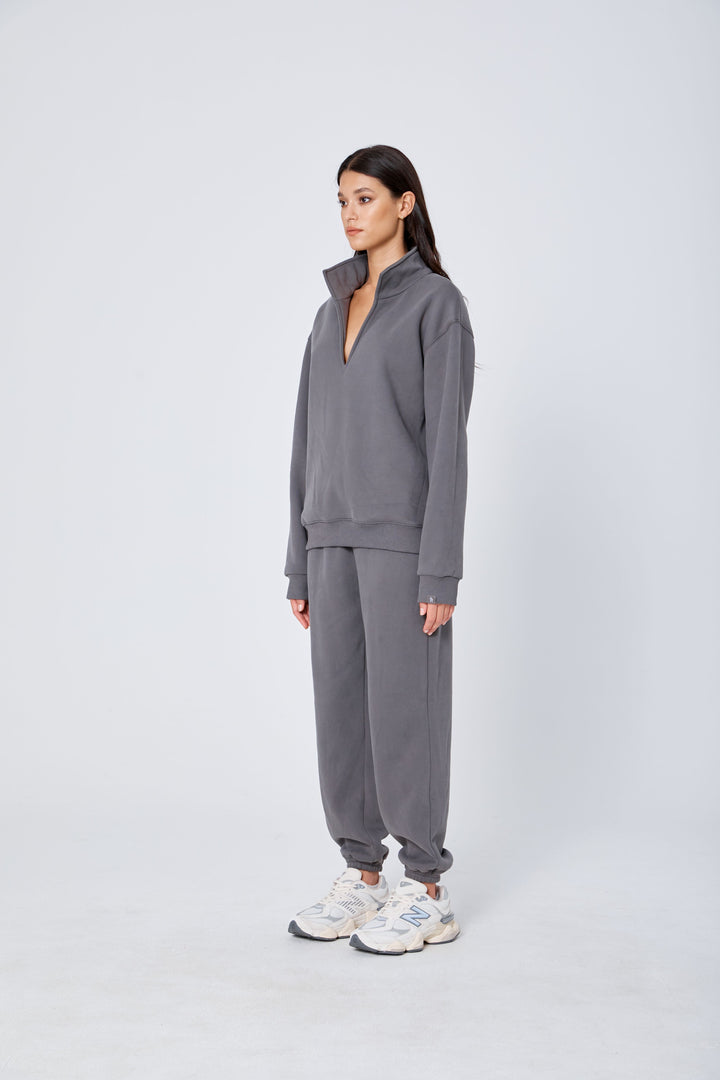 ROZALIA x ATOIR Womens The Collar Jumper Stone, WOMENS KNITS & SWEATERS, APPAREL BY ROZALIA, Elwood 101