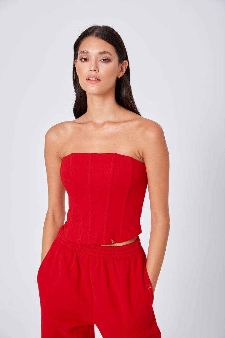 Pre Order ROZALIA x ATOIR Womens The Corset Chili, WOMENS TOPS & SHIRTS, APPAREL BY ROZALIA, Elwood 101